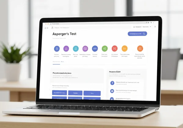 아스퍼거 테스트 결과를 보여주는 온라인 대시보드